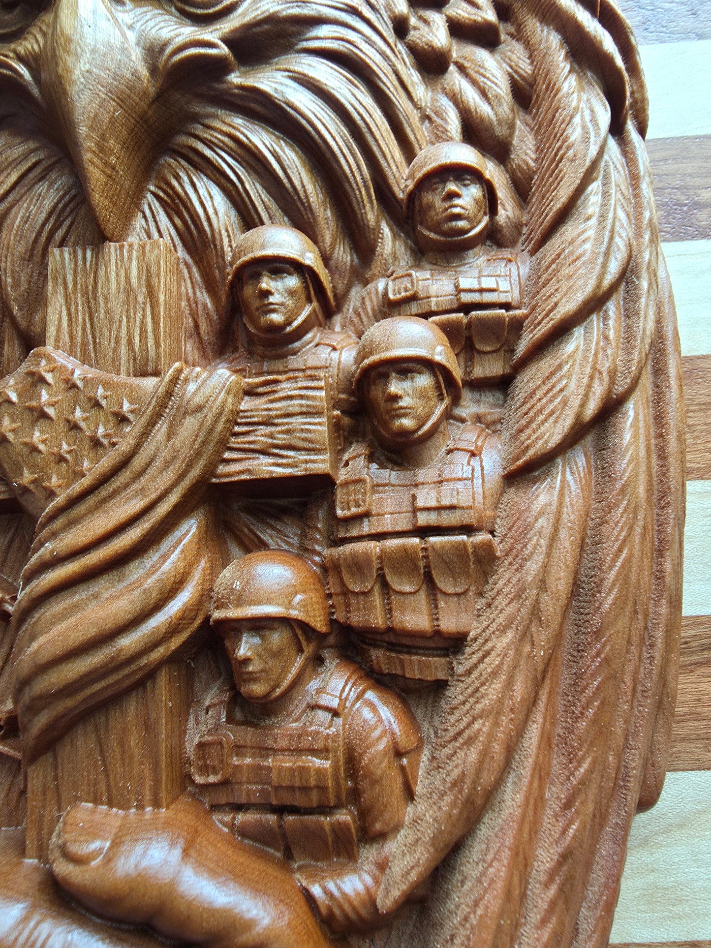 Patriotic eagle stars and stripes