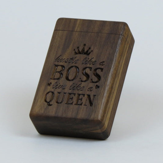 TWIC BOX (black walnut) BOSS QUEEN-classic