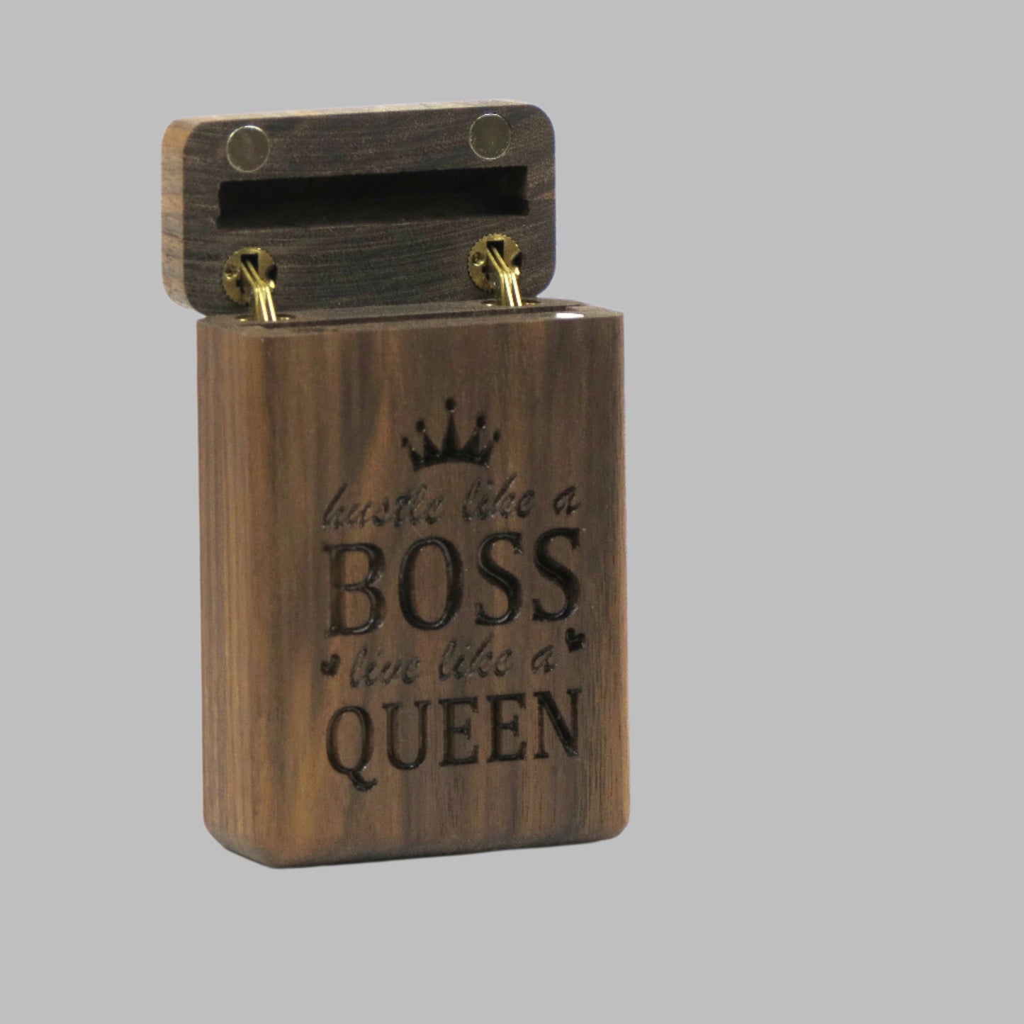 TWIC BOX (black walnut) BOSS QUEEN-classic