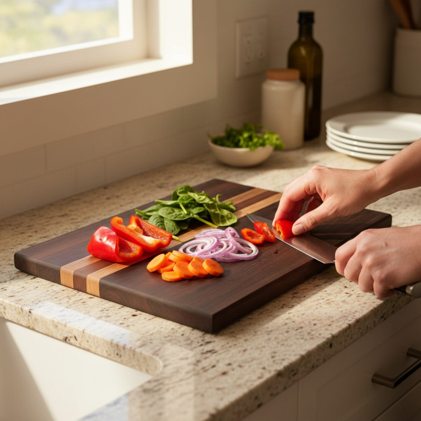 Hardwood cutting board 16.25"X10.75"x1"