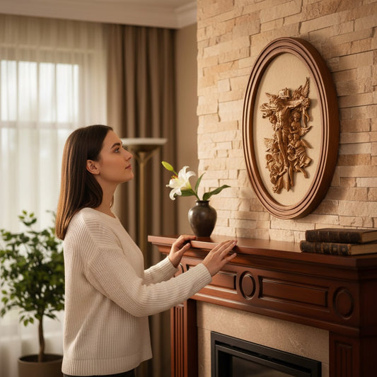 Wall art-Jesus surrounded by angels