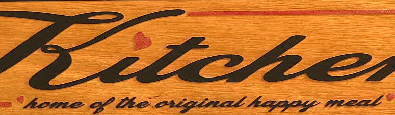 mom's kitchen (home of the original happy meal)8 1/4"x42 3/4"
