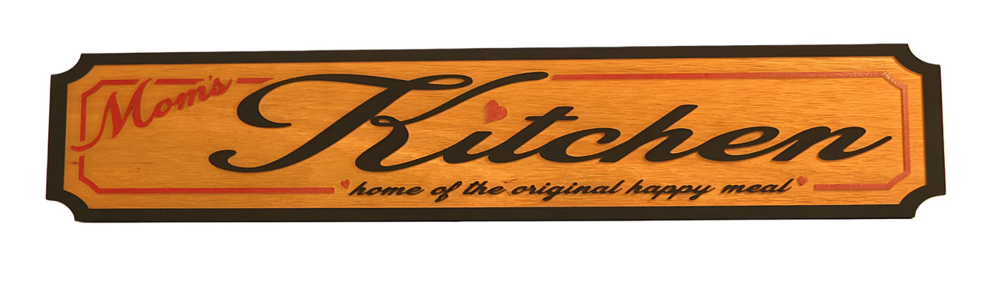 mom's kitchen (home of the original happy meal)8 1/4"x42 3/4"