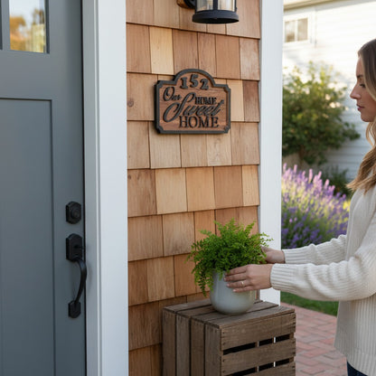 10"x16" address sign(home sweet home)