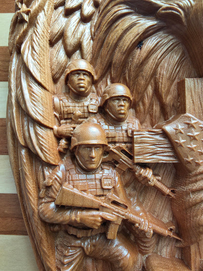 Patriotic eagle stars and stripes