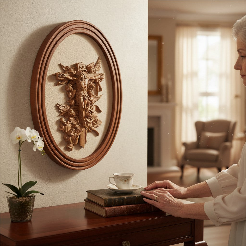 Wall art-Jesus surrounded by angels