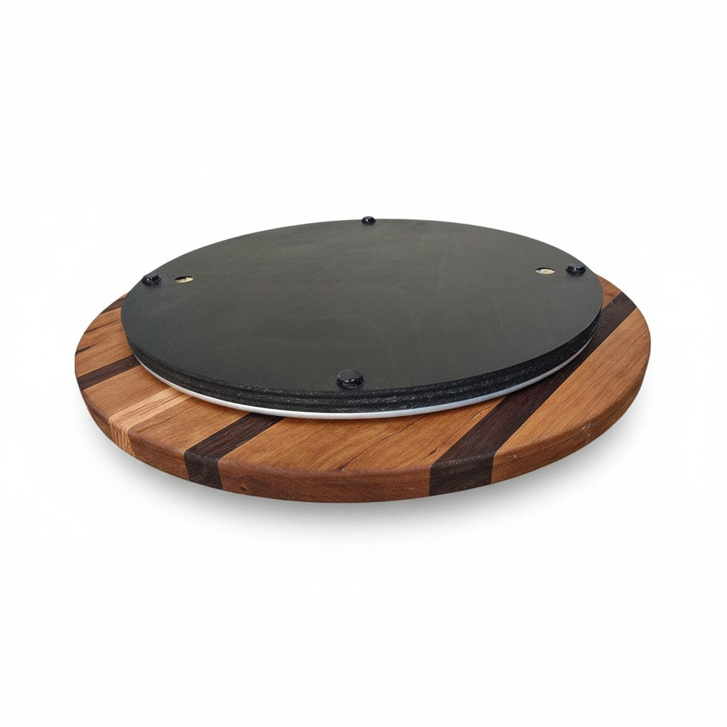 LAZY SUSAN 14.5" CHERRY,BLK WALNUT,RED OAK